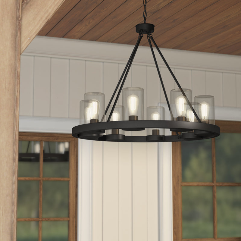 Laurel Foundry Modern Farmhouse Mount Vernon 8Light Outdoor Chandelier